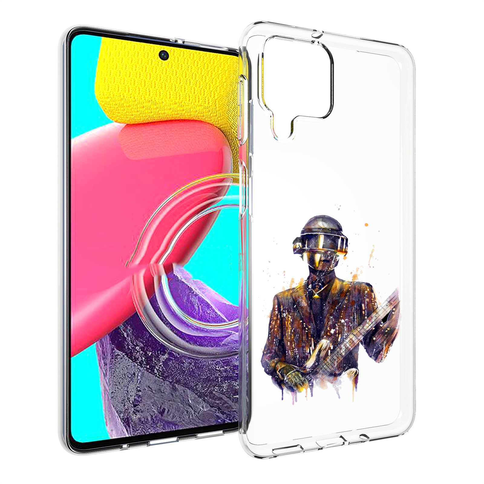 

Чехол MyPads космо-гитарист для Samsung Galaxy M53 (SM-M536), Прозрачный, Tocco