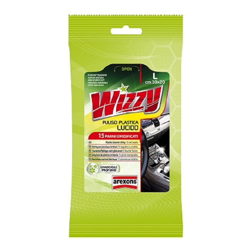 1934M AREXONS WIZZY Pulisci Plastica Lucido Салфетки для пластика глянец 15 шт 463₽