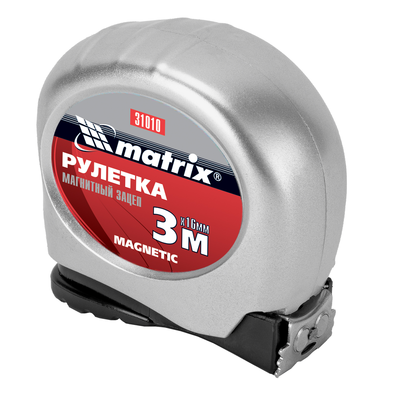 Рулетка MATRIX Magnetic 3мх16мм 31010 рулетка matrix magnetic с магнитным наконечником 7 5 м x 25 мм