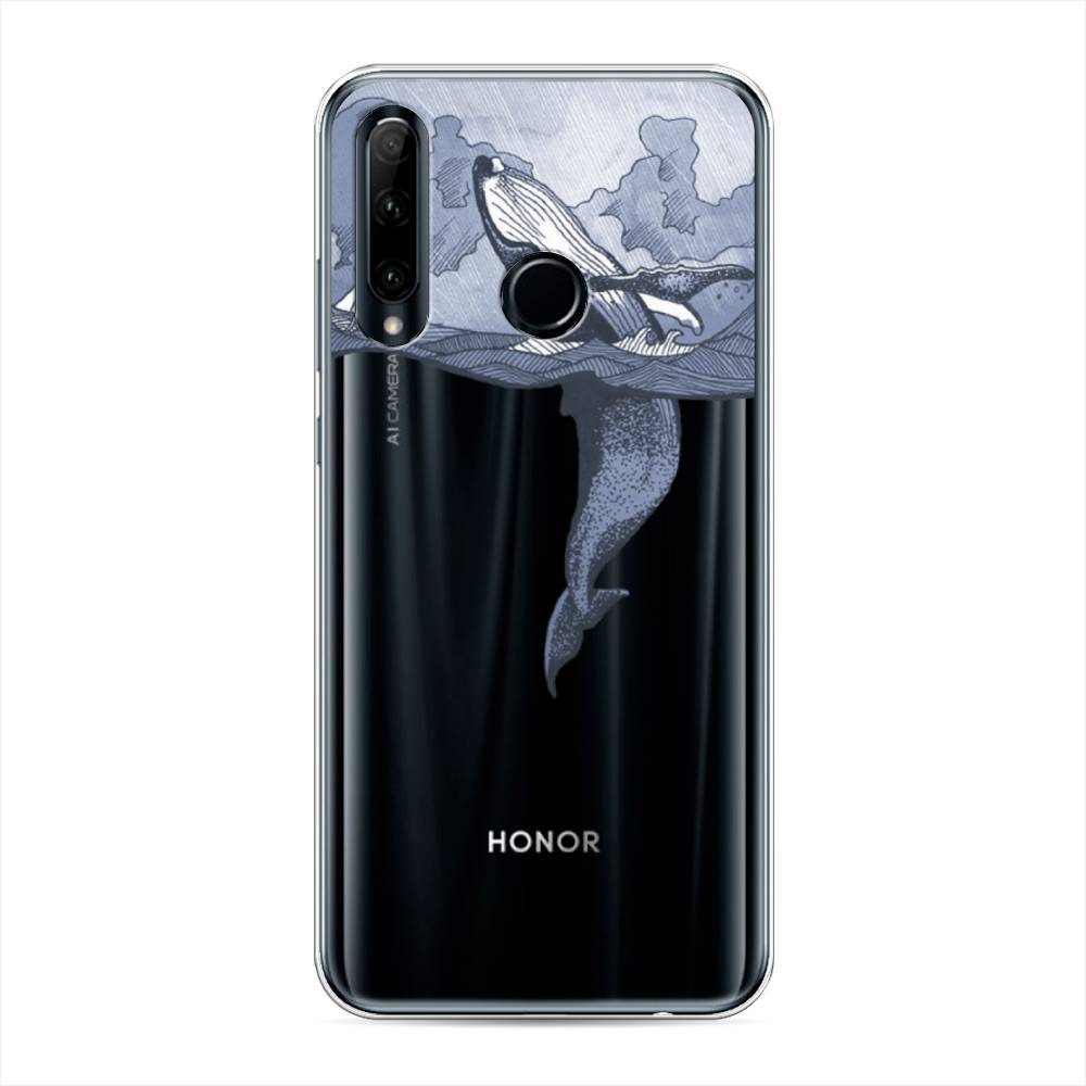 

Чехол Awog на Honor 10i "Два измерения", Голубой;черный;прозрачный, 68850-7