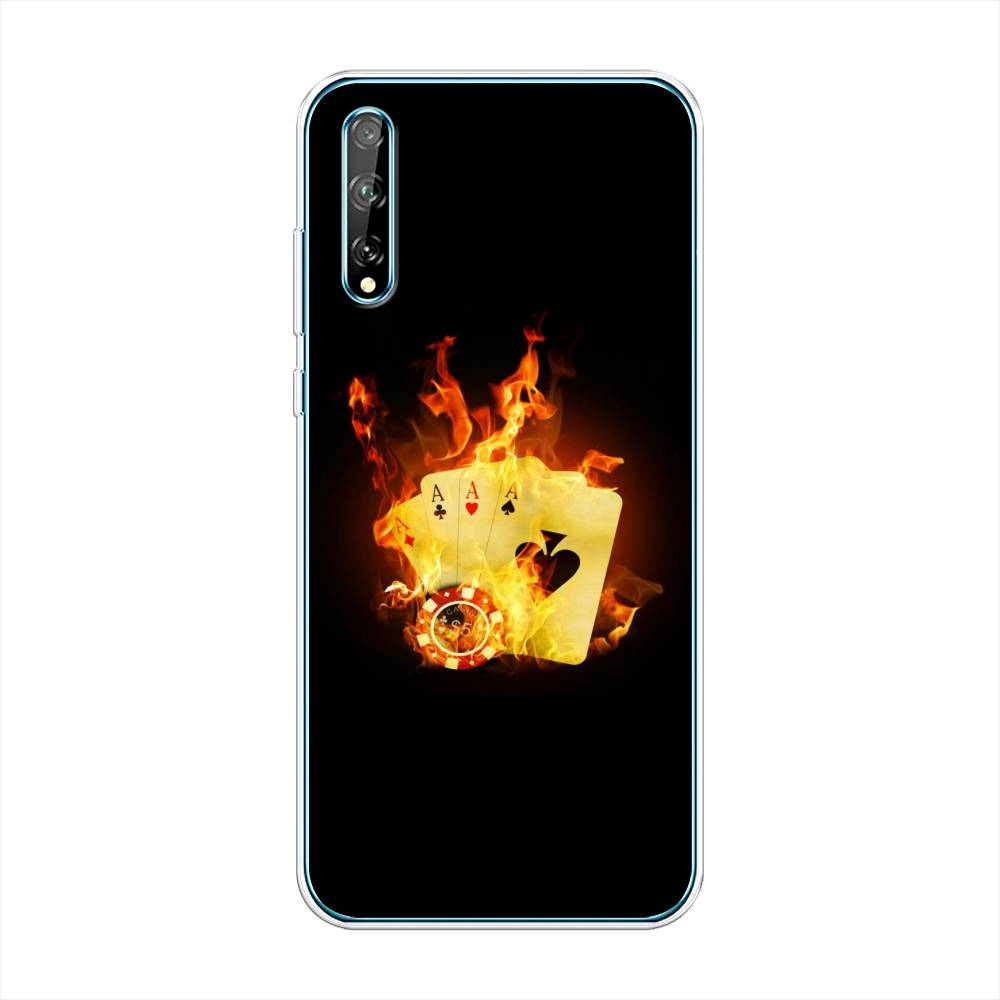 

Чехол Awog на Huawei Y8p "Горящие карты", Черный;оранжевый, 6103450-9
