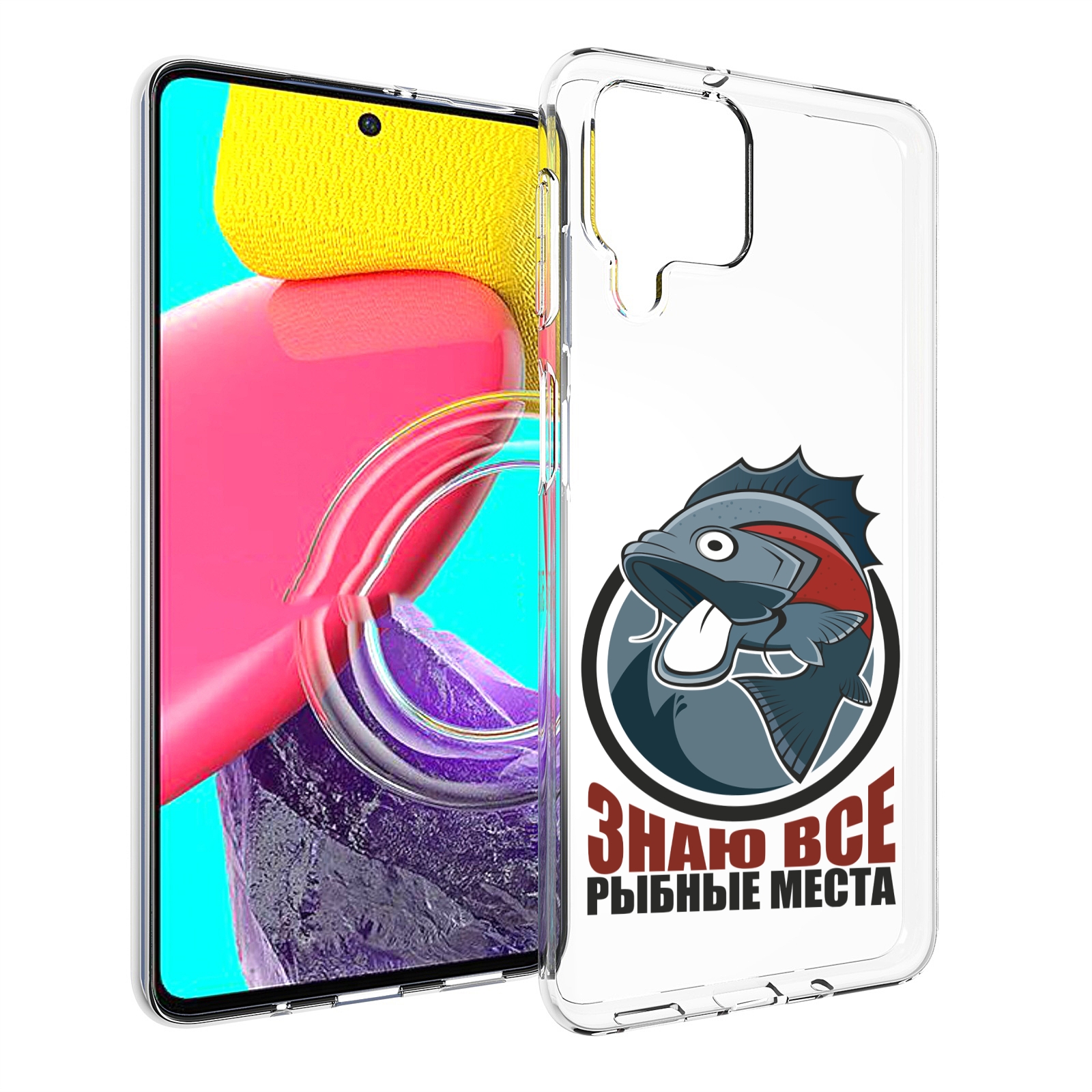 

Чехол MyPads знаю все рыбные места для Samsung Galaxy M53 (SM-M536), Прозрачный, Tocco