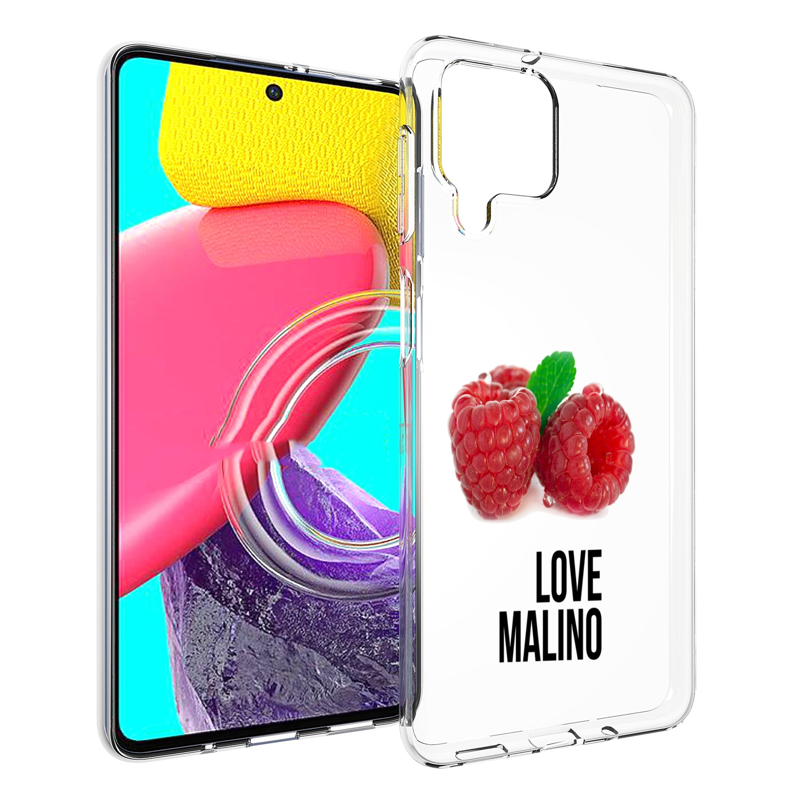 

Чехол MyPads Бренд лове малино для Samsung Galaxy M53 (SM-M536), Прозрачный, Tocco
