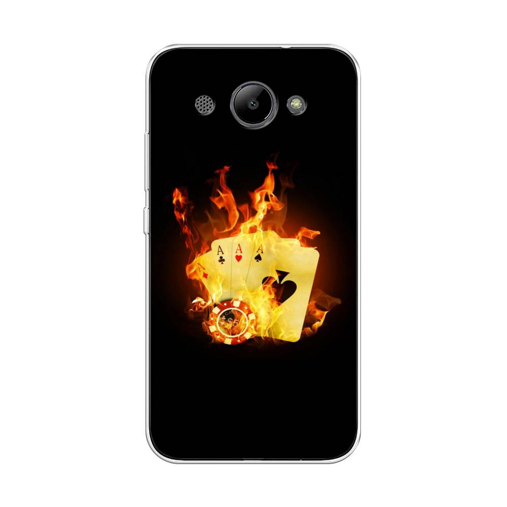 

Чехол Awog "Горящие карты" для Huawei Y3 2018, 65850-9