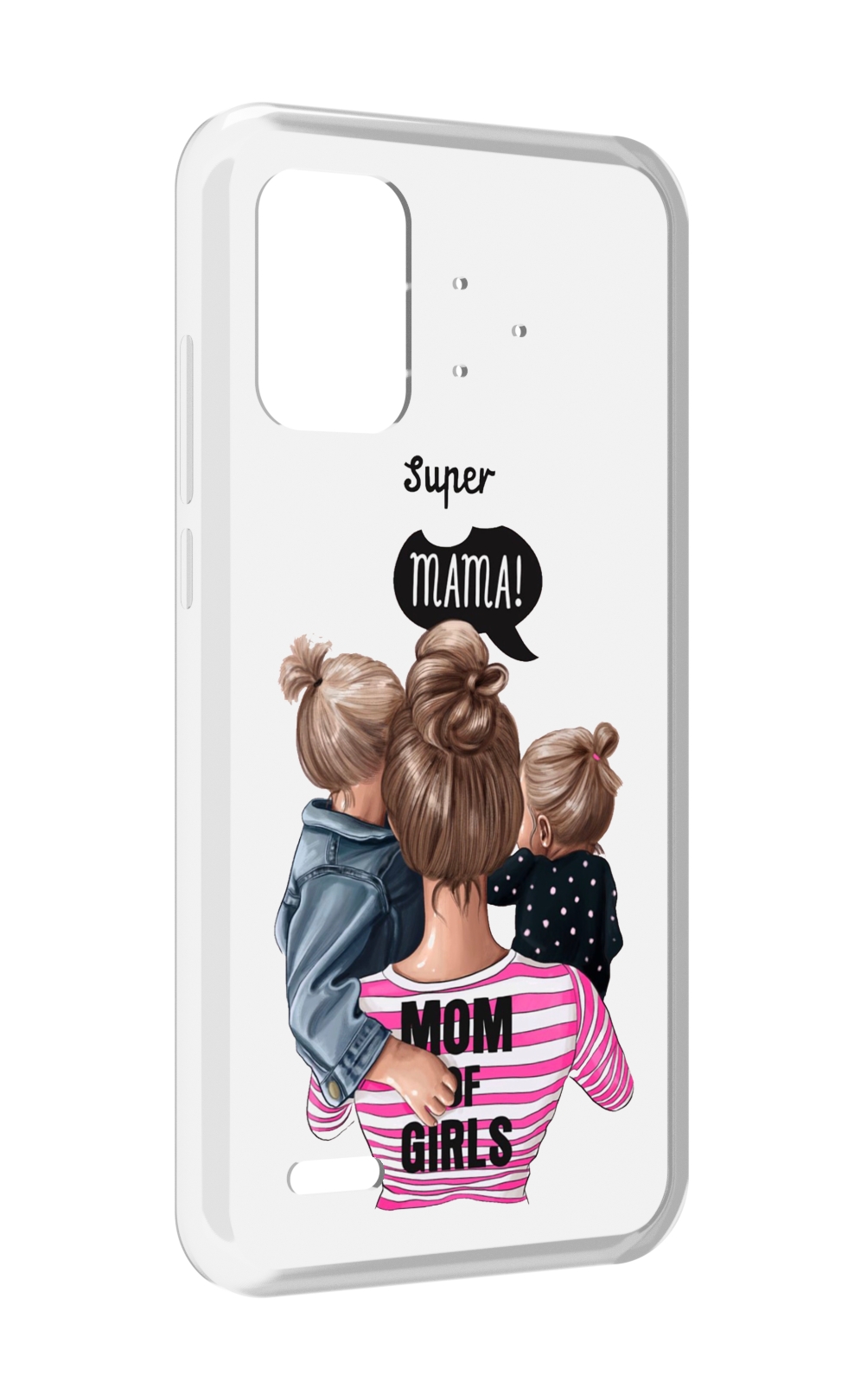 

Чехол MyPads Супер-мама-2 женский для UMIDIGI Bison Pro, Прозрачный, Tocco