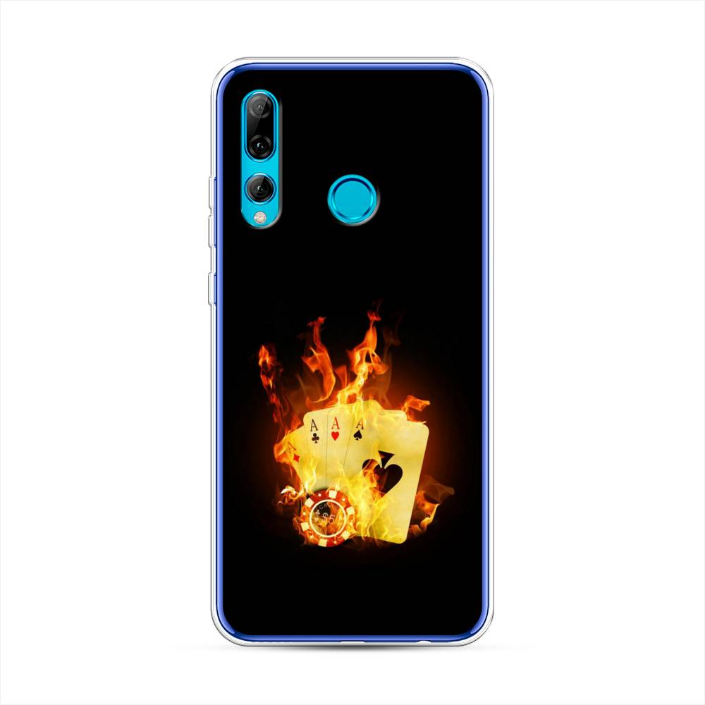 Чехол Awog  на Huawei P Smart Plus 2019 Горящие карты
