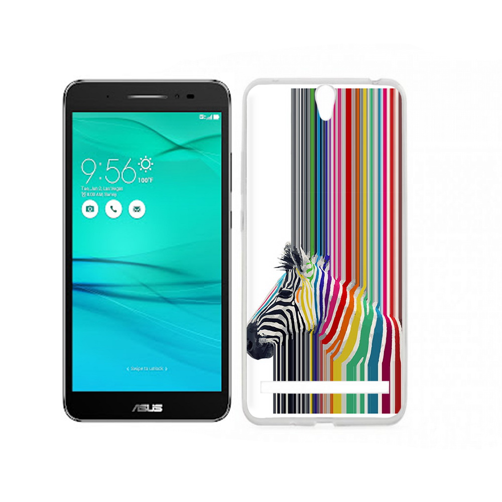 

Чехол MyPads Tocco для Asus ZenFone Go (ZB690KG) радужная зебра, Прозрачный, Tocco