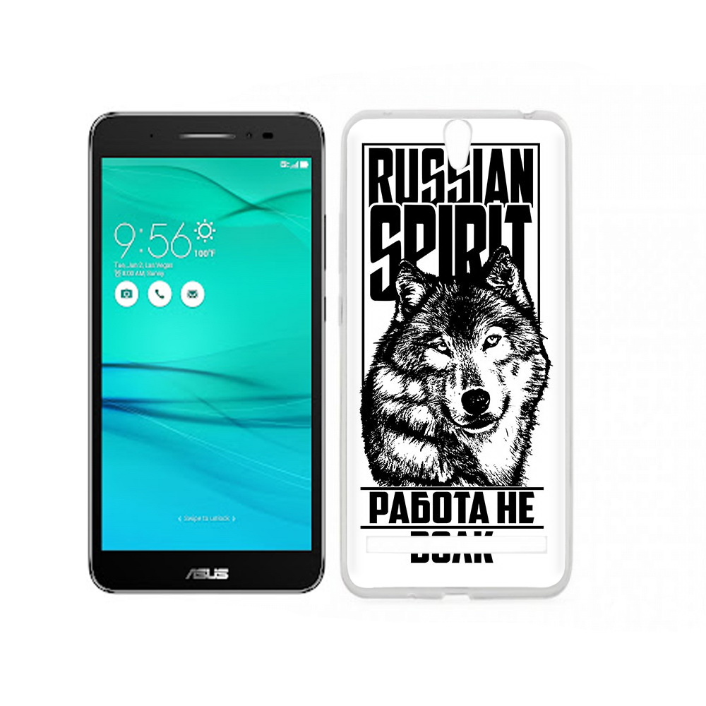 

Чехол MyPads Tocco для Asus ZenFone Go (ZB690KG) работа не волк, Прозрачный, Tocco