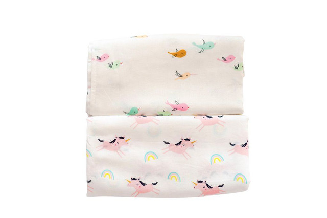 

Комплект пеленок TinyTwinkle 120х120 (2шт) Bird/Unicorn, TT-1135