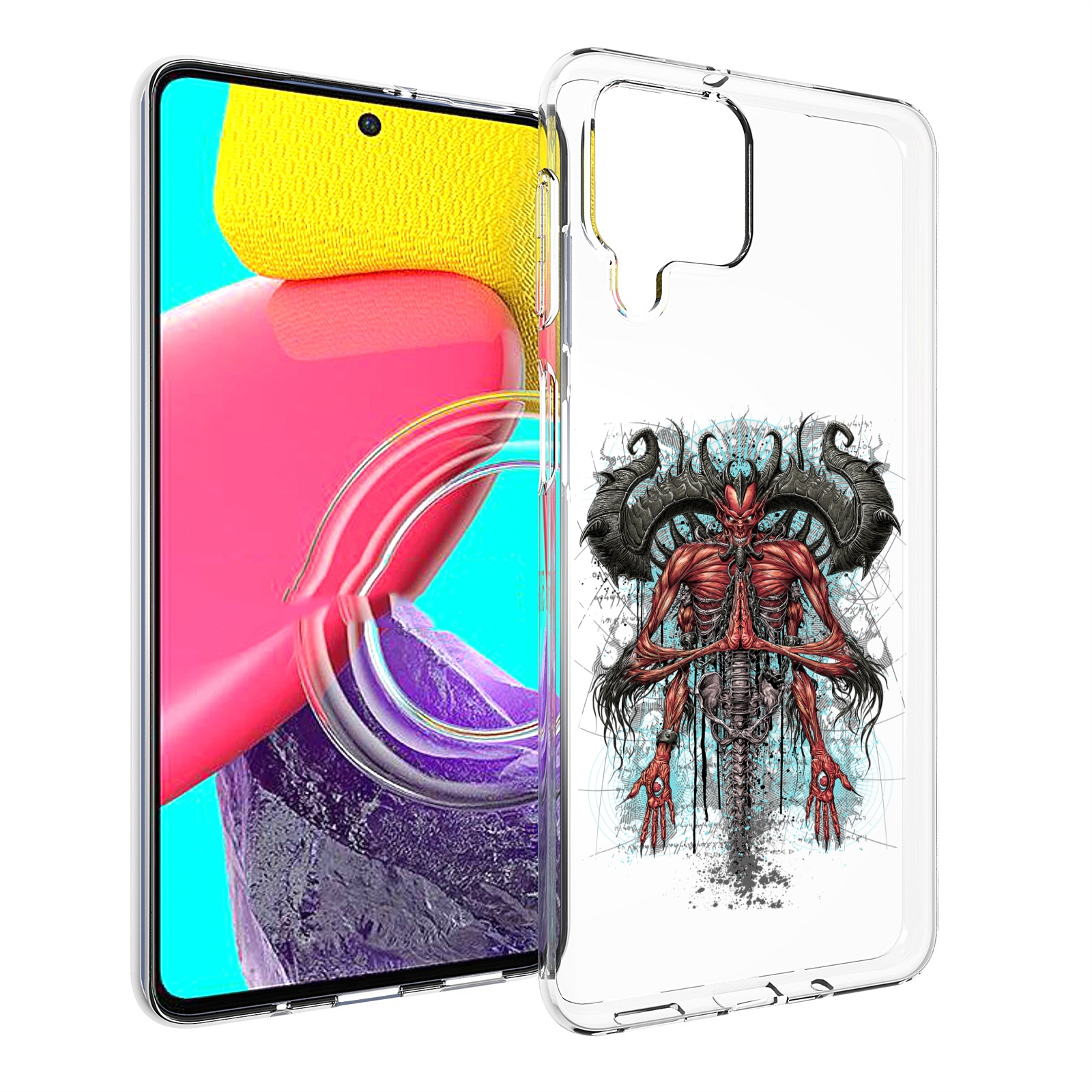 

Чехол MyPads дьявол для Samsung Galaxy M53 (SM-M536), Прозрачный, Tocco