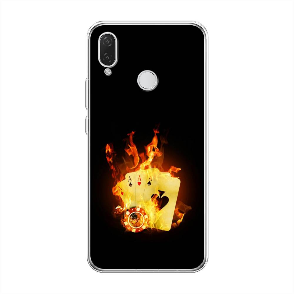 

Чехол Awog на Huawei Nova 3i "Горящие карты", Черный;оранжевый, 68350-9