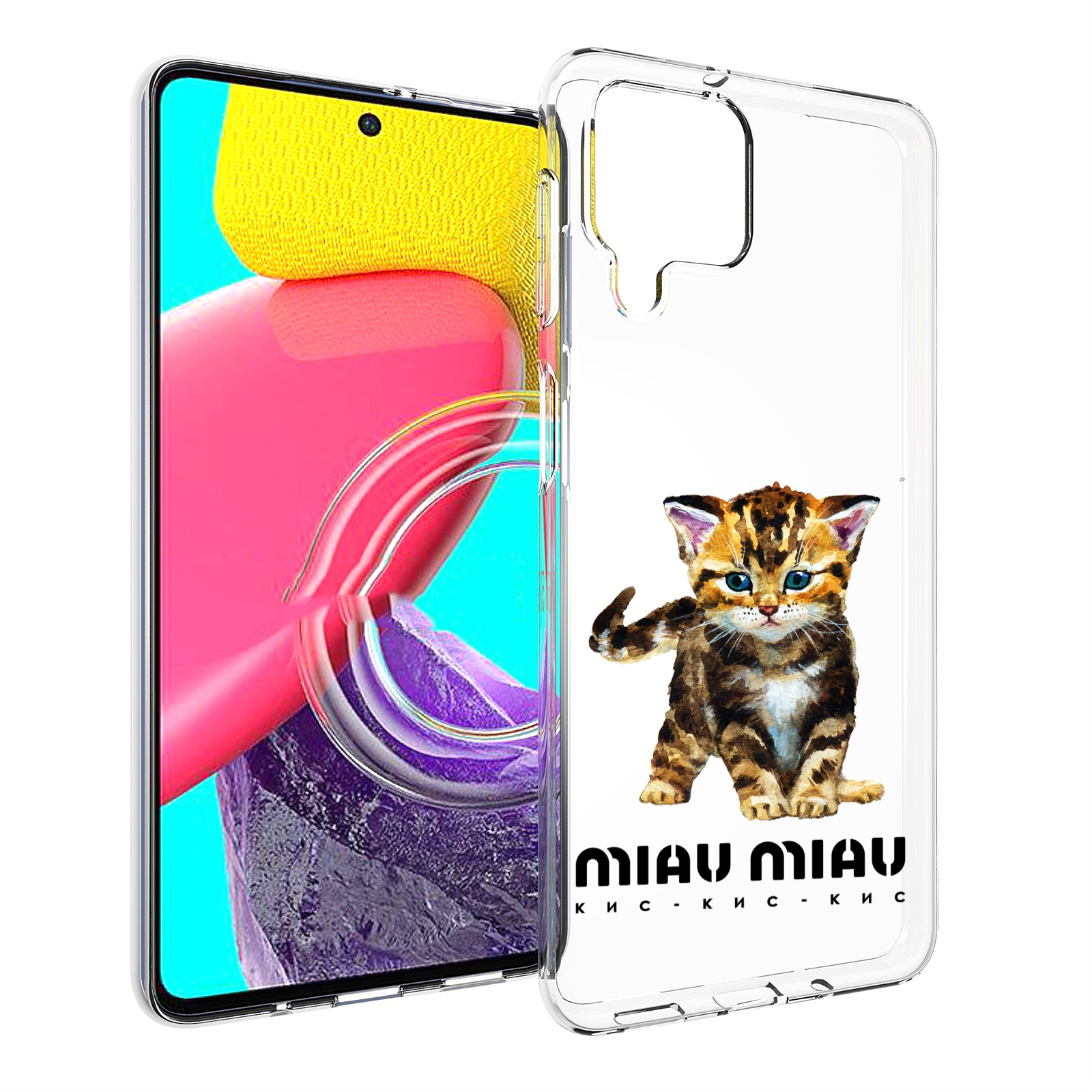 

Чехол MyPads Бренд miau miau для Samsung Galaxy M53 (SM-M536), Прозрачный, Tocco