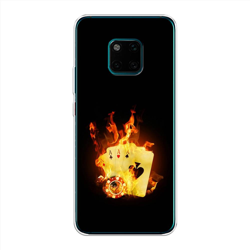 

Чехол Awog на Huawei Mate 20 Pro "Горящие карты", Черный;оранжевый, 67050-9