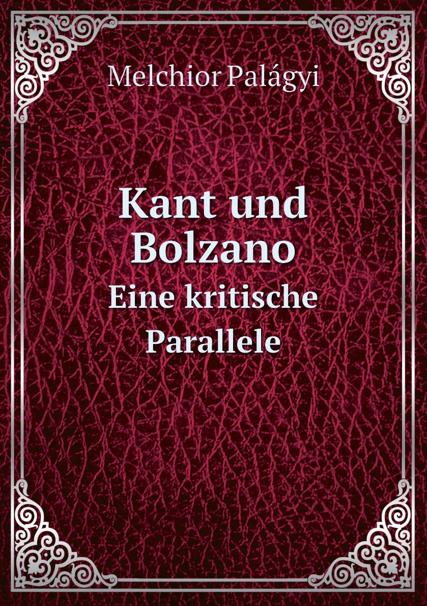 

Kant und Bolzano