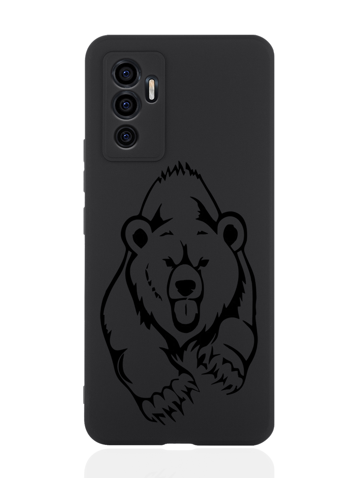 

Чехол MustHaveCase для Vivo V23e Медведь черный