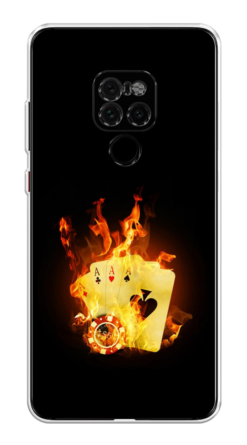 

Чехол Awog на Huawei Mate 20 "Горящие карты", Черный;оранжевый, 66850-9