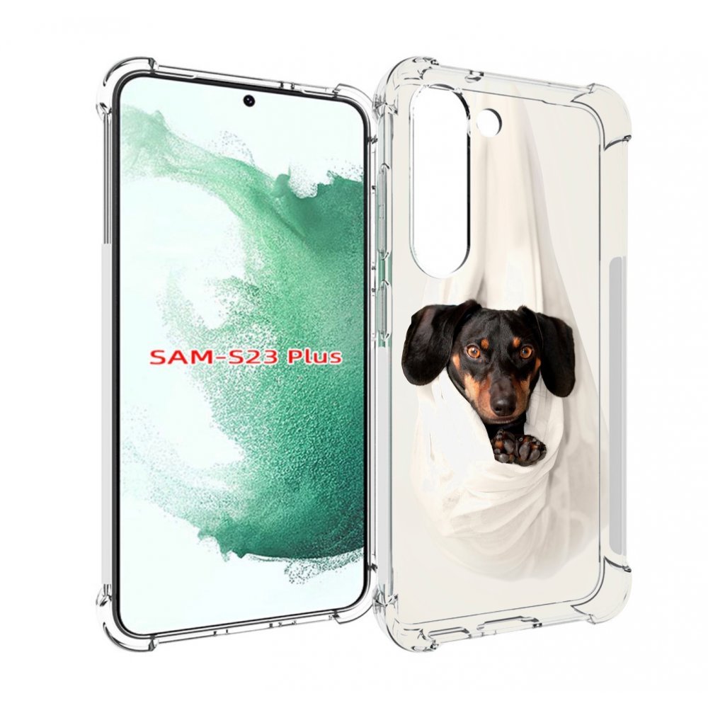 

Чехол MyPads такса собака для Samsung Galaxy S23 Plus +, Прозрачный, Tocco
