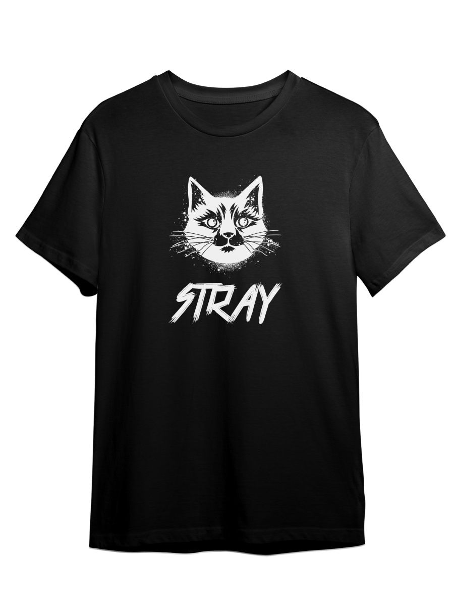 

Футболка унисекс СувенирShop Stray/Стрей/Кот 12 черная S, Черный, "Stray/Стрей/Кот" 12