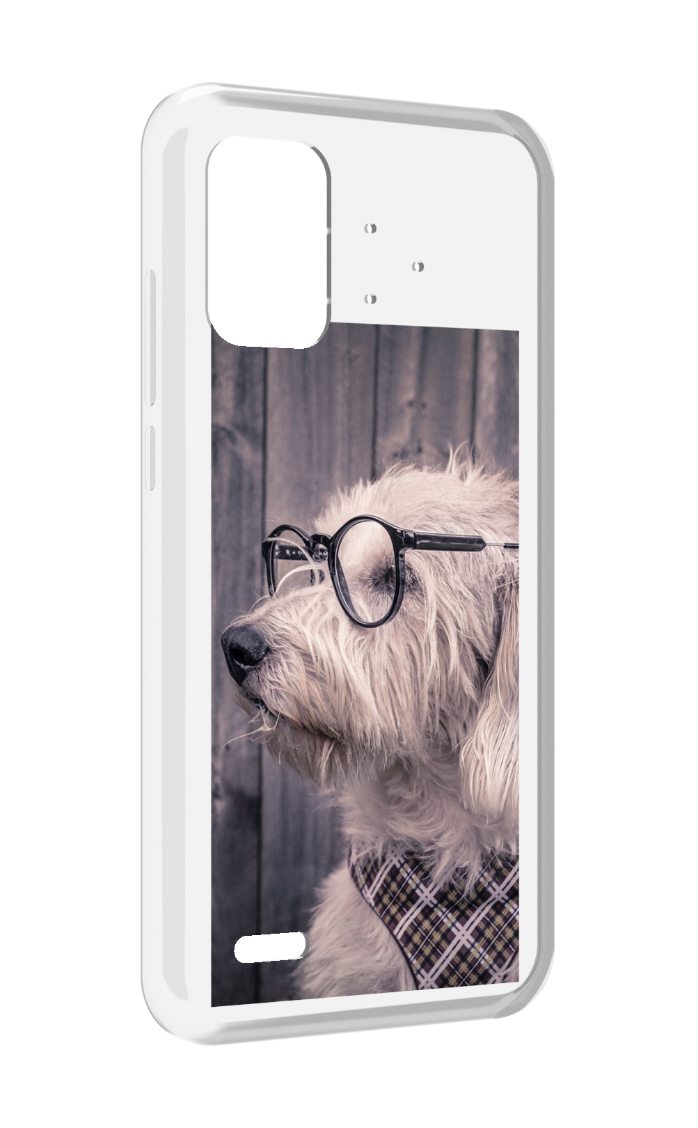 

Чехол MyPads Собака-в-очках для UMIDIGI Bison Pro, Прозрачный, Tocco