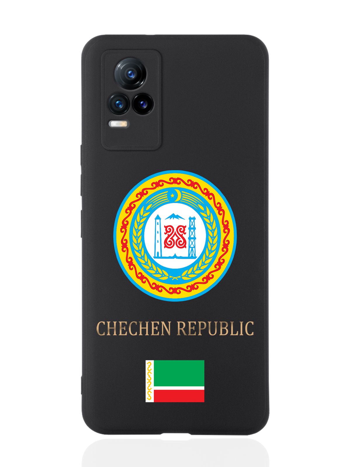 

Чехол SignumCase для Vivo V21e Герб Чечни черный, Разноцветный