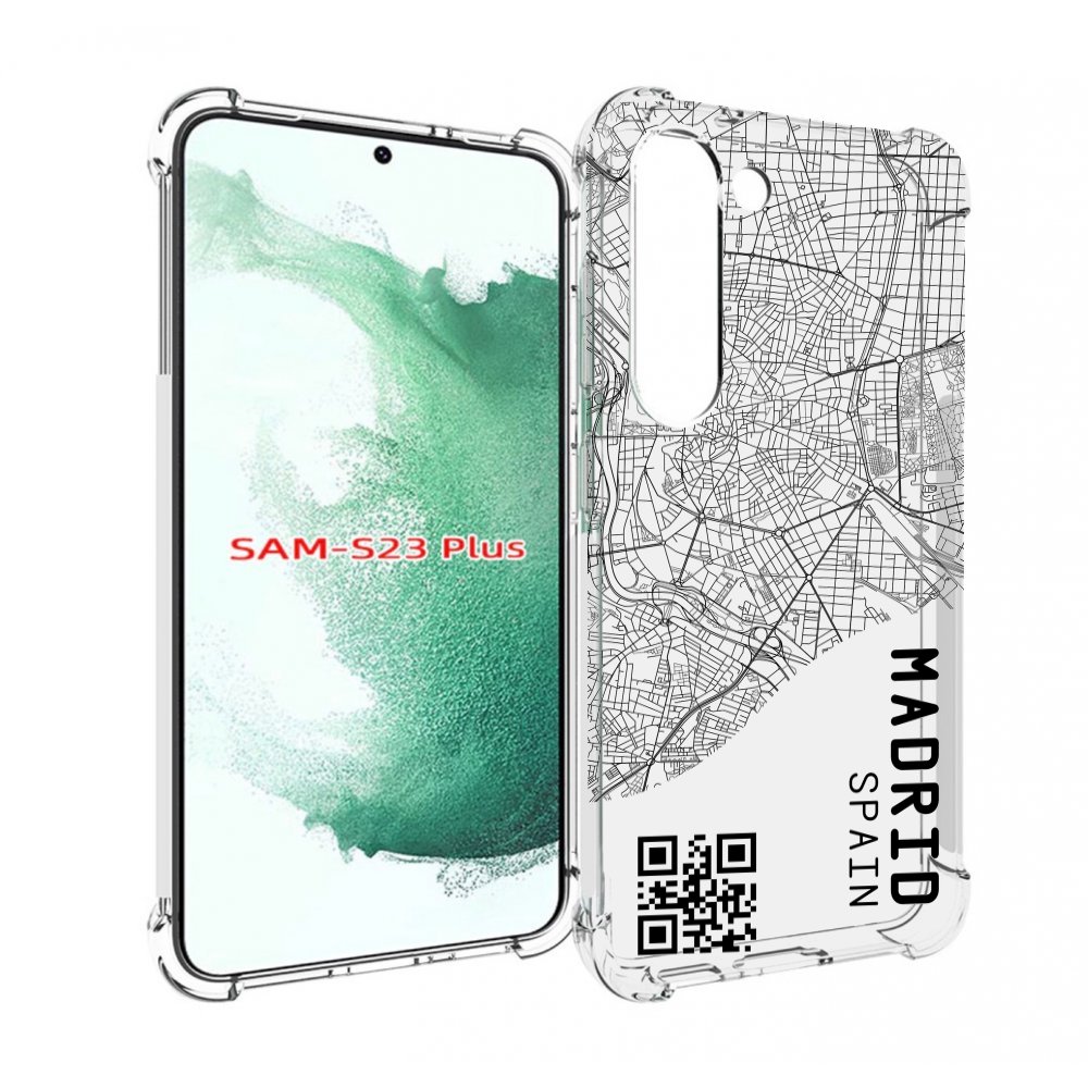 

Чехол MyPads схема-мадрид для Samsung Galaxy S23 Plus +, Прозрачный, Tocco