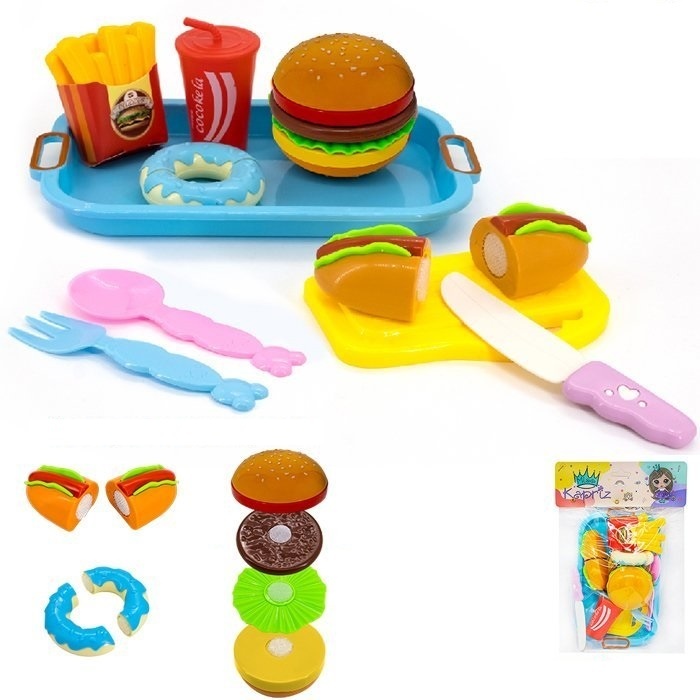 Набор продуктов Miss Kapriz Фастфуд, 10 предметов 0498569YS деревянная игрушка new cassic toys игровой набор продуктов фастфуд