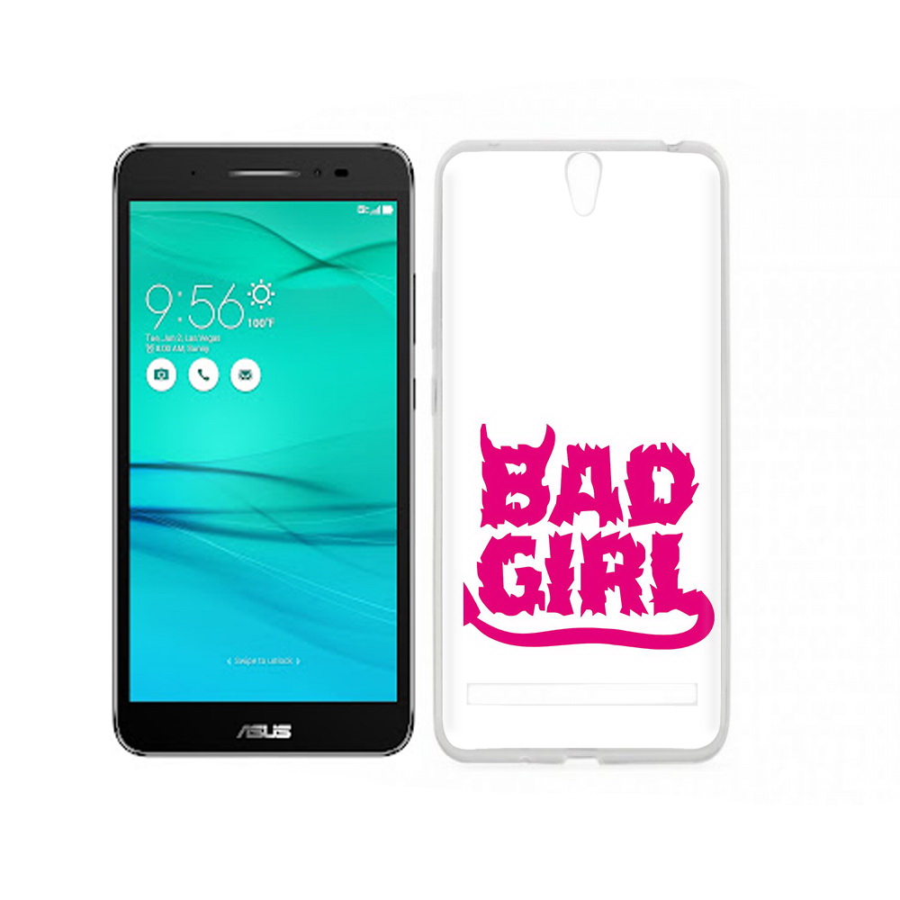 

Чехол MyPads Tocco для Asus ZenFone Go (ZB690KG) плохая девочка, Прозрачный, Tocco