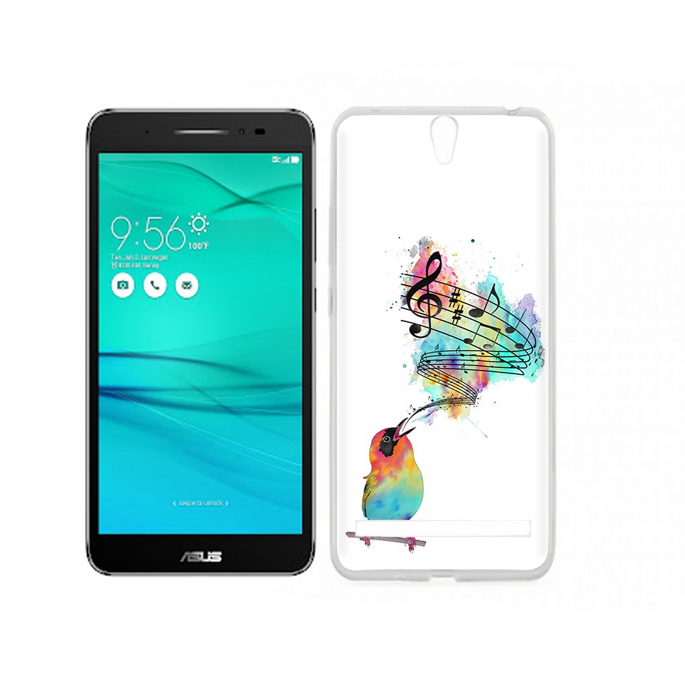 

Чехол MyPads Tocco для Asus ZenFone Go (ZB690KG) певчая птичка, Прозрачный, Tocco