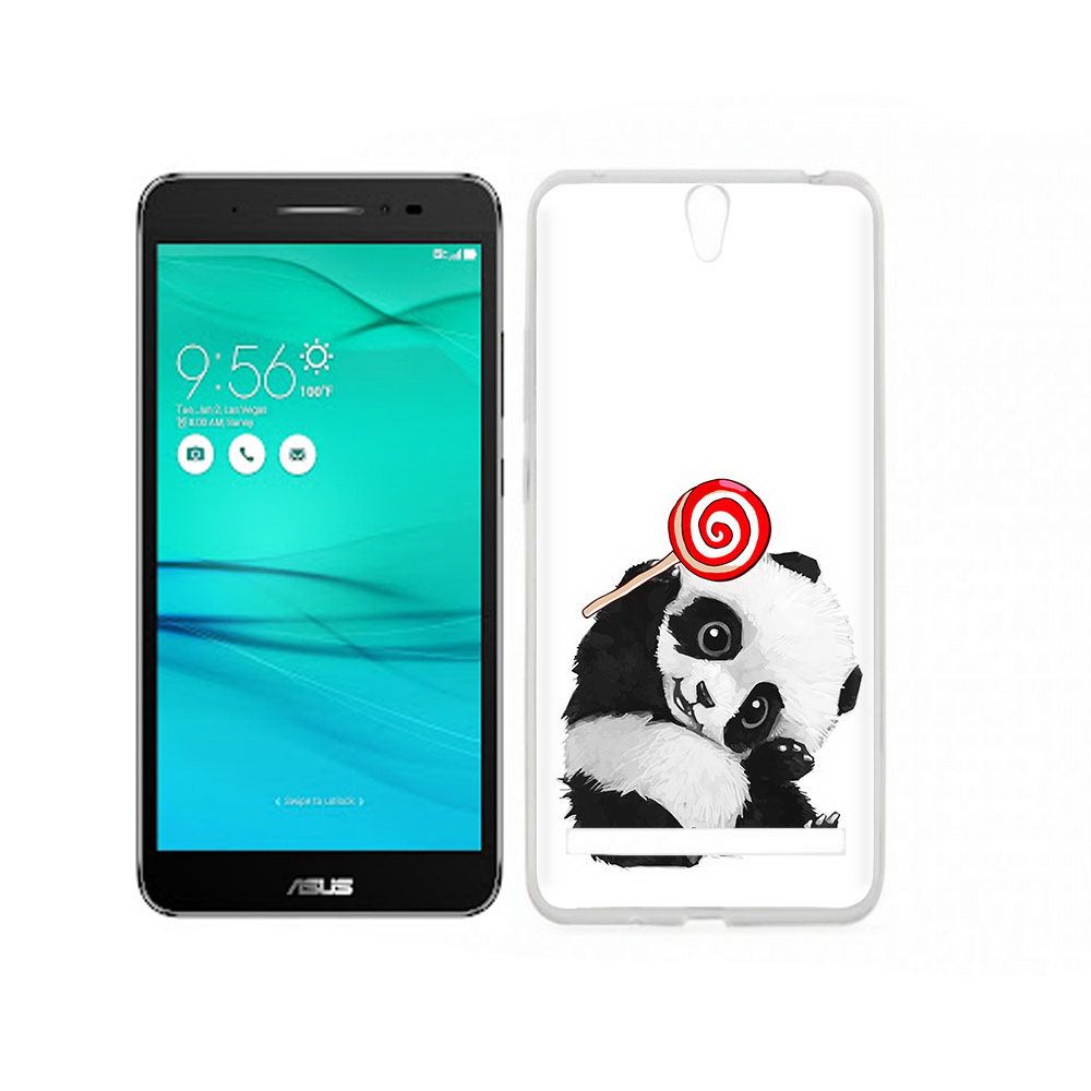 

Чехол MyPads Tocco для Asus ZenFone Go (ZB690KG) панда с леденцом, Прозрачный, Tocco