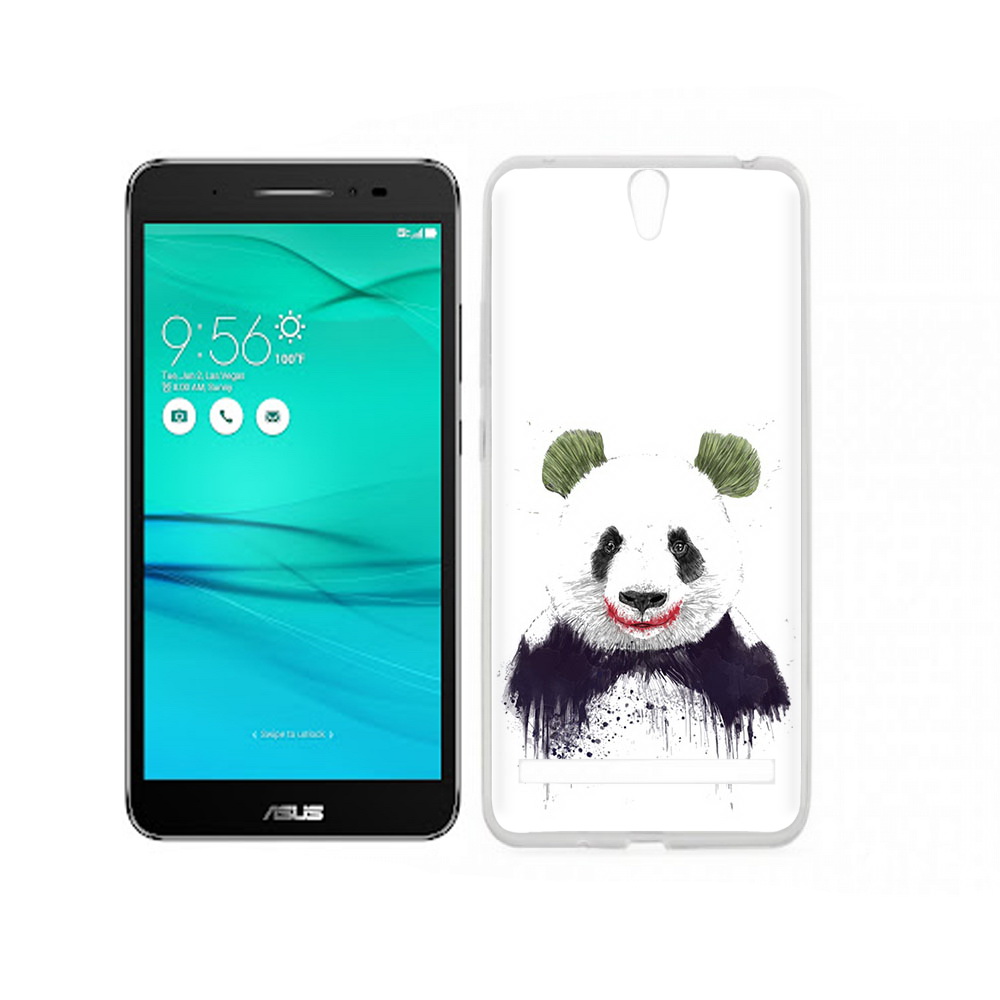 

Чехол MyPads Tocco для Asus ZenFone Go (ZB690KG) панда джокер, Прозрачный, Tocco