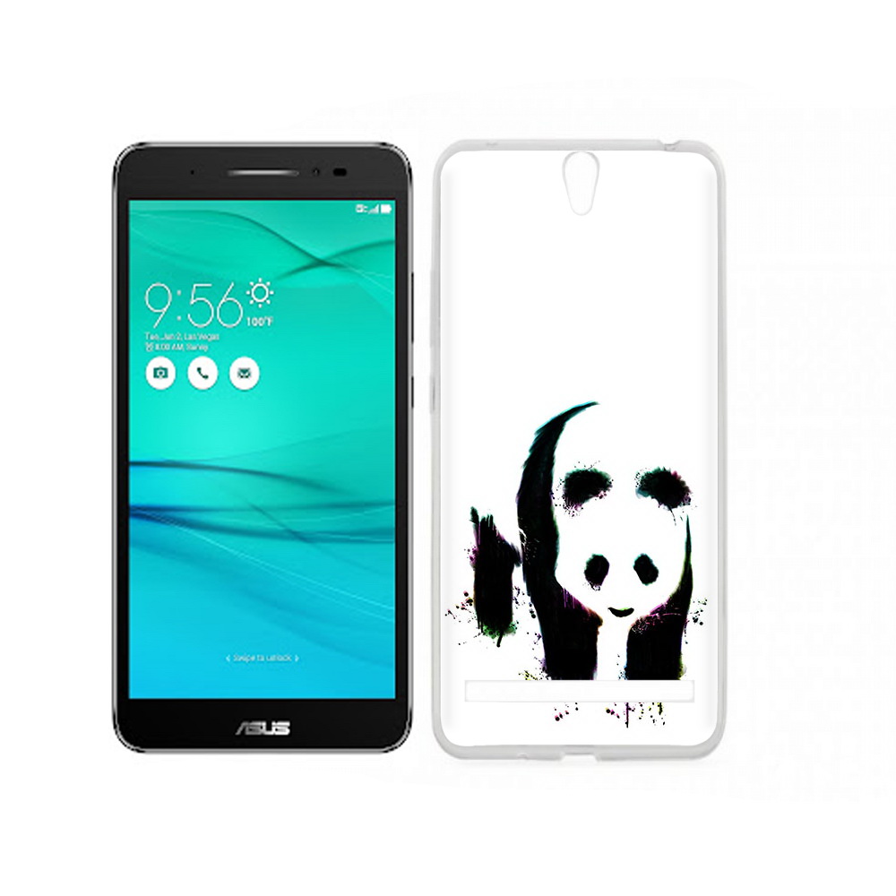

Чехол MyPads Tocco для Asus ZenFone Go (ZB690KG) панда в акварели, Прозрачный, Tocco