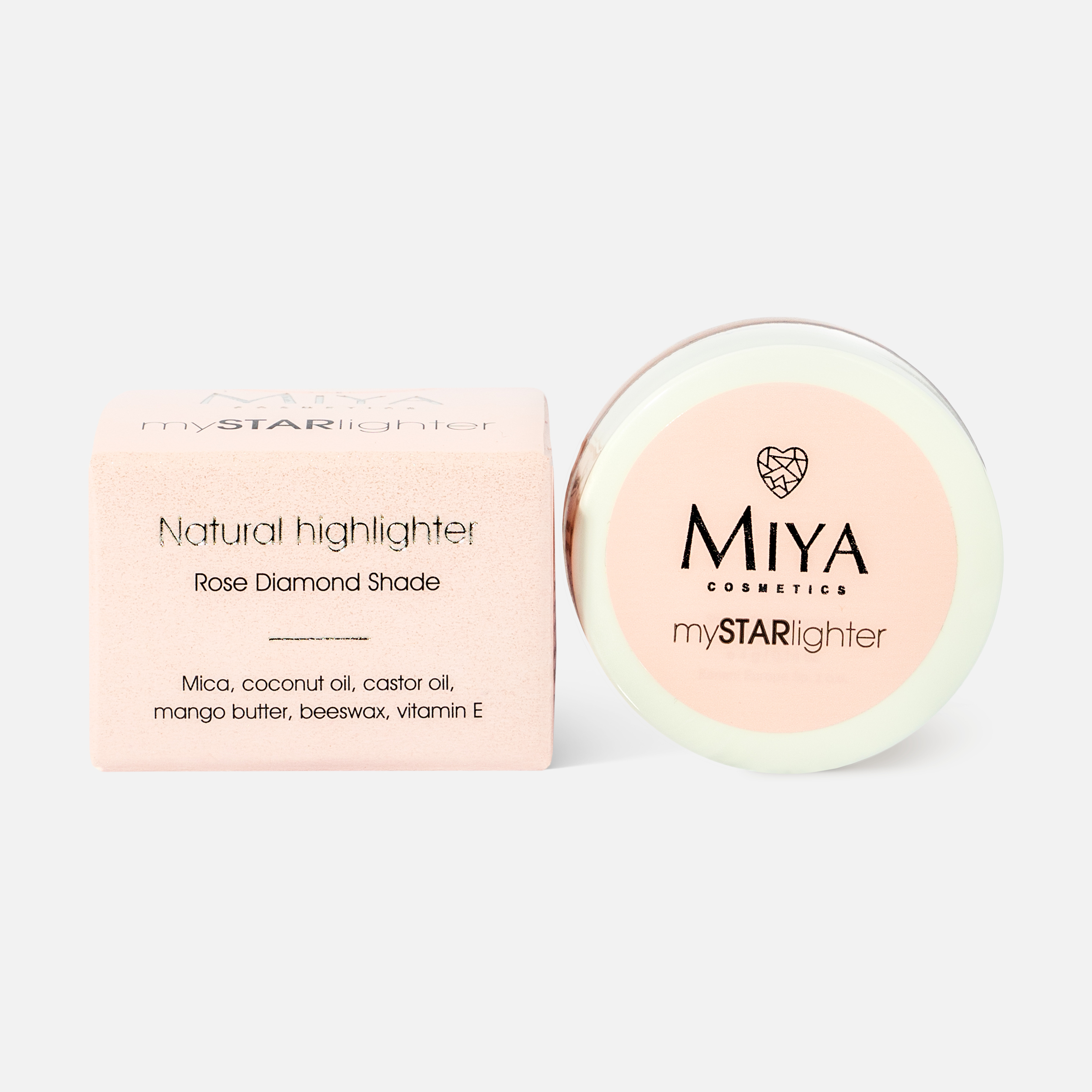 Хайлайтер для лица Miya cosmetics Mystarlighter Rose Diamond, 4 г