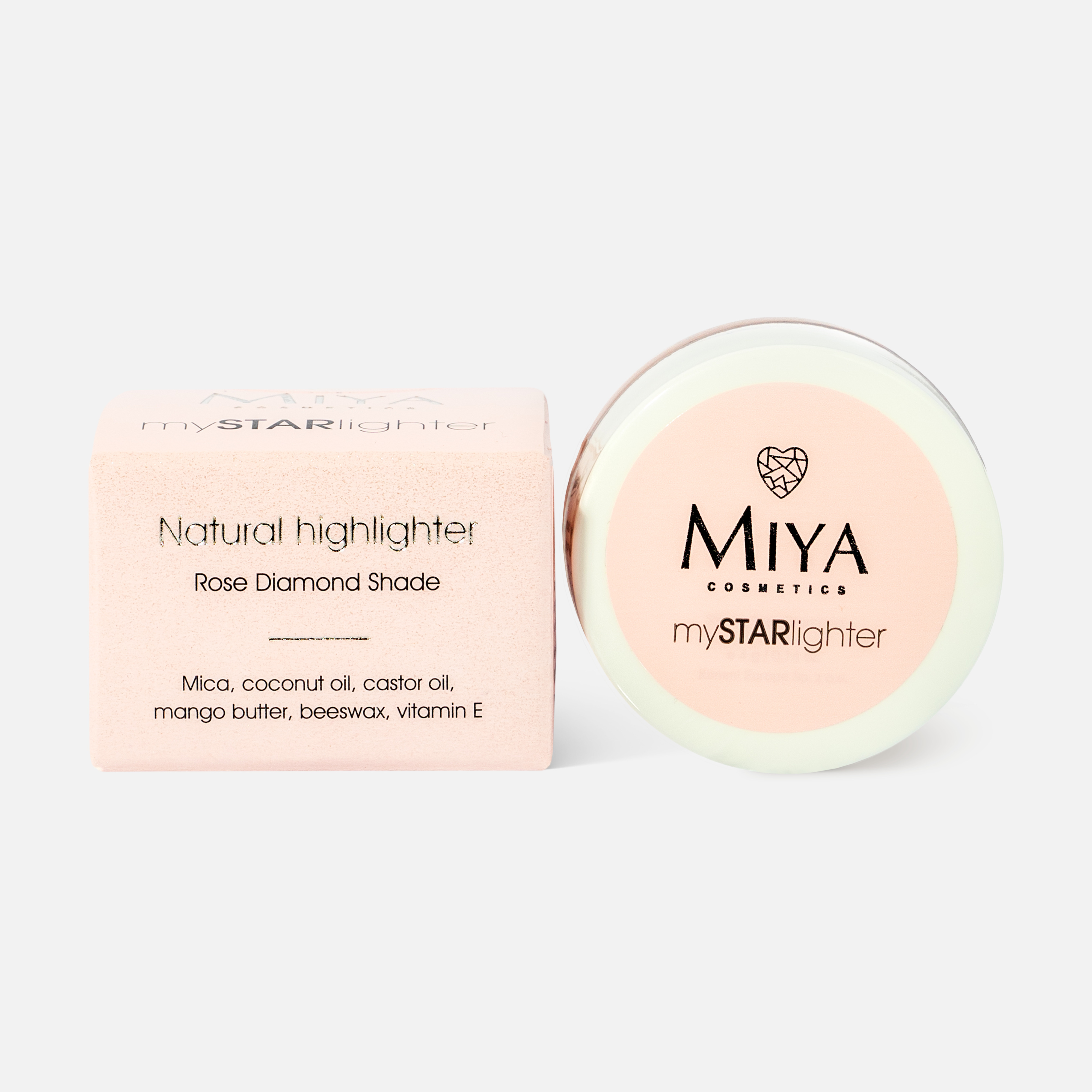 Хайлайтер для лица Miya cosmetics Mystarlighter Rose Diamond, 4 г хайлайтер для лица miya cosmetics mystarlighter rose diamond 4 г