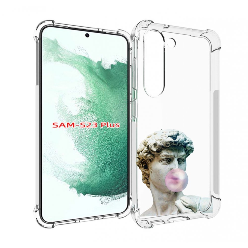 

Чехол MyPads статуя-с-жвачкой для Samsung Galaxy S23 Plus +, Прозрачный, Tocco