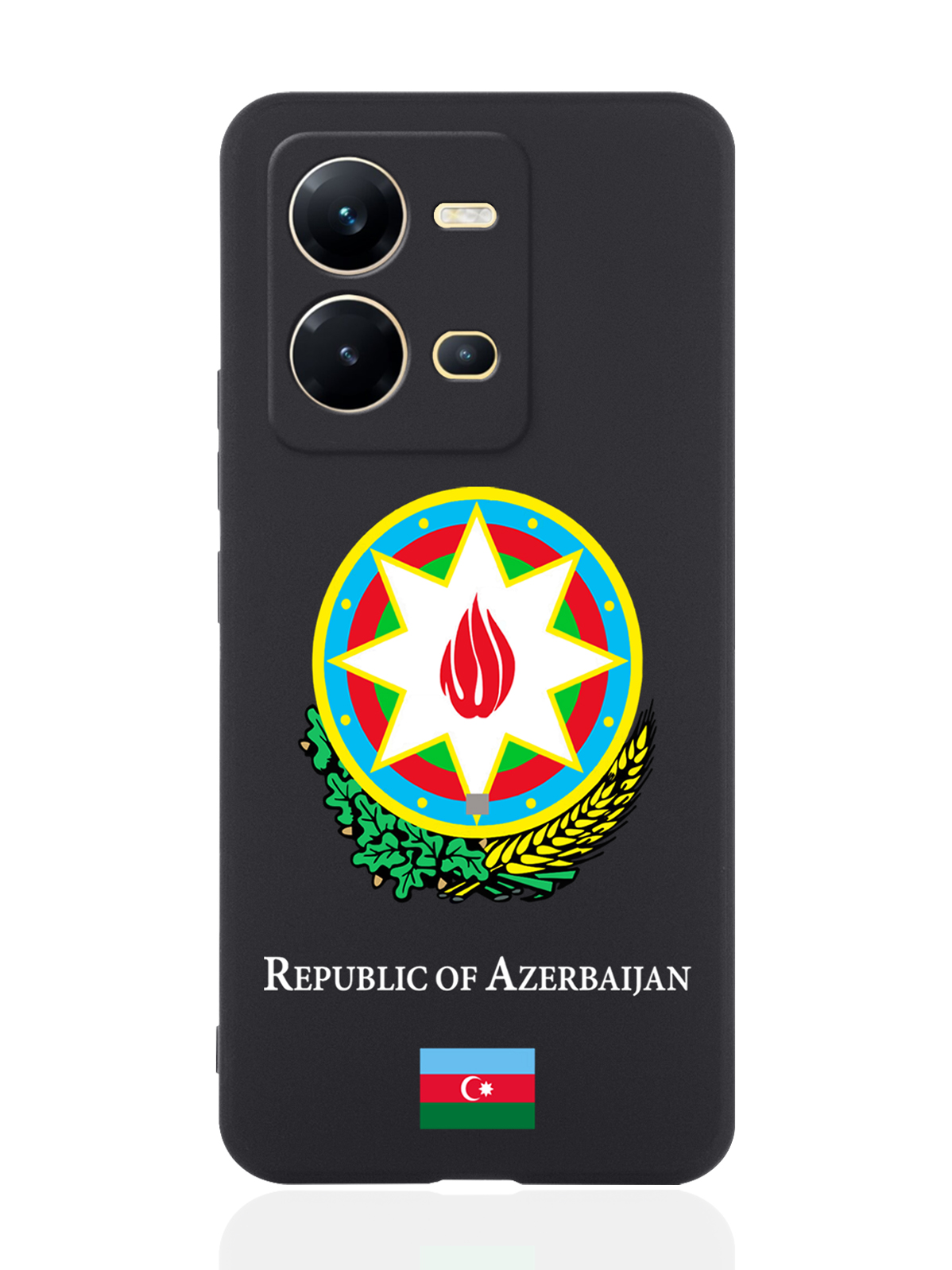 

Чехол SignumCase для Vivo V25e/V25 Герб Азербайджана черный, Разноцветный