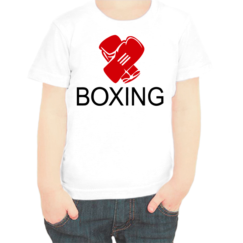 

Футболка мальчику белая 24 р-р boxing, Белый, fdm_boxing