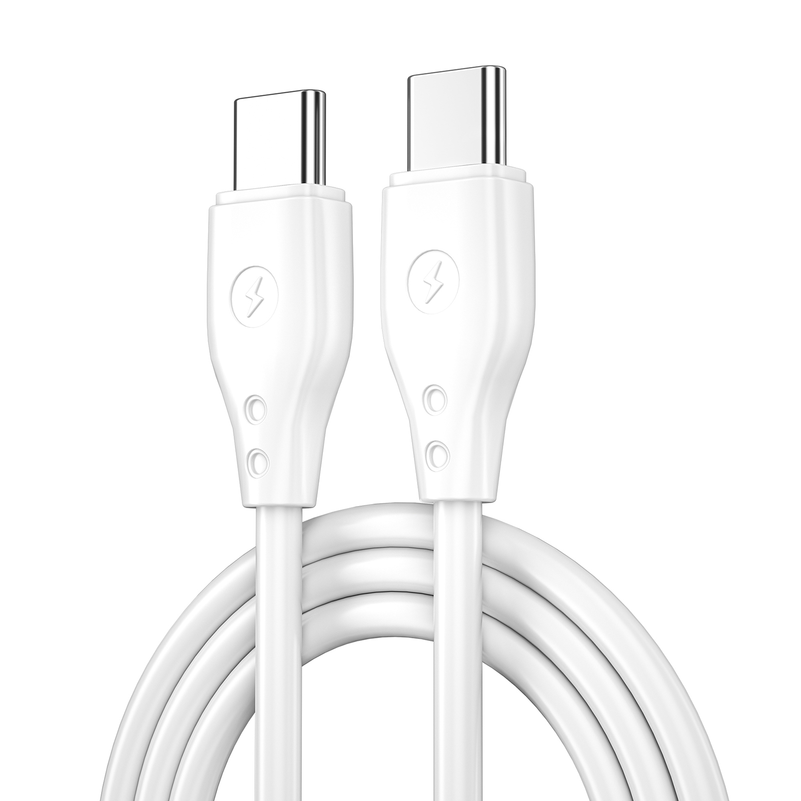 Кабель Wiwu Pioneer Series Cable, 67W Wi-C002 C-C USB C To USB C White