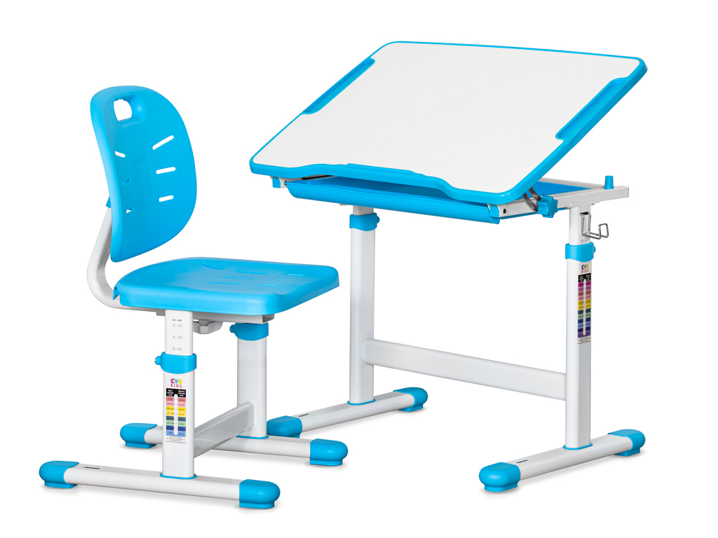 

Детская парта ErgoKids Evo-06 Ergo синего цвета, Evo-06 Ergo