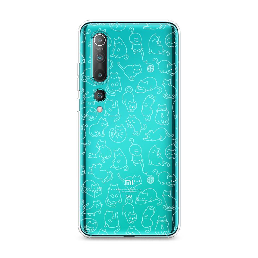 

Чехол Awog на Xiaomi Mi 10 Pro "Шкодливые котики", Разноцветный, 37850-2