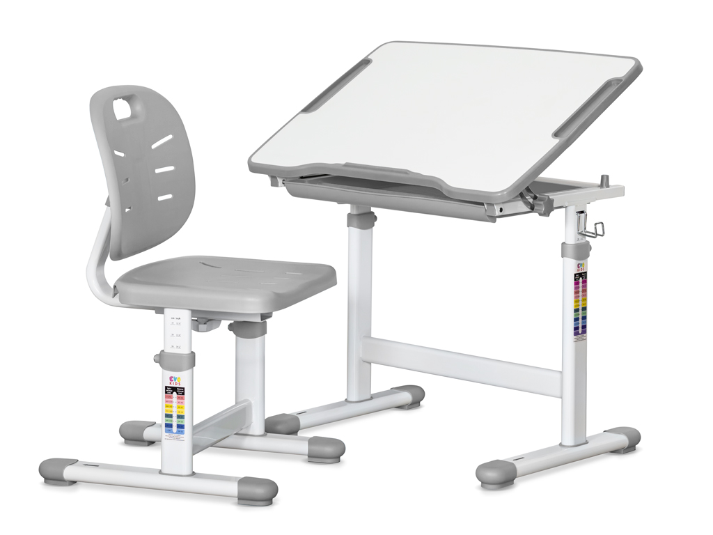 

Детская парта ErgoKids Evo-06 Ergo серого цвета, Evo-06 Ergo
