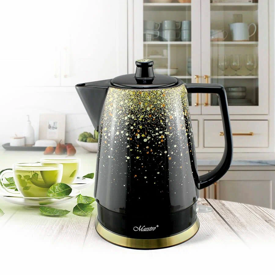 

Чайник электрический Feel Maestro at home MR-074-GOLD 1.5 л золотистый; черный, MR-074-GOLD