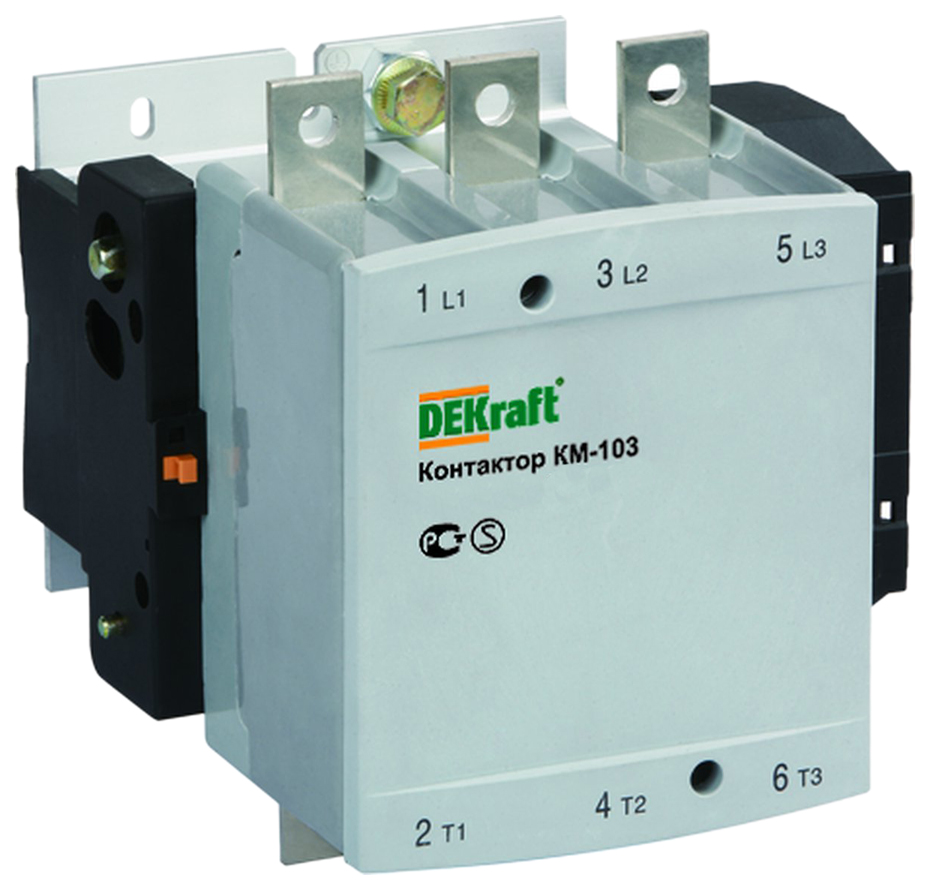 

DEKraft КМ-103 Контактор 150А 380В АС3 1НО+1НЗ