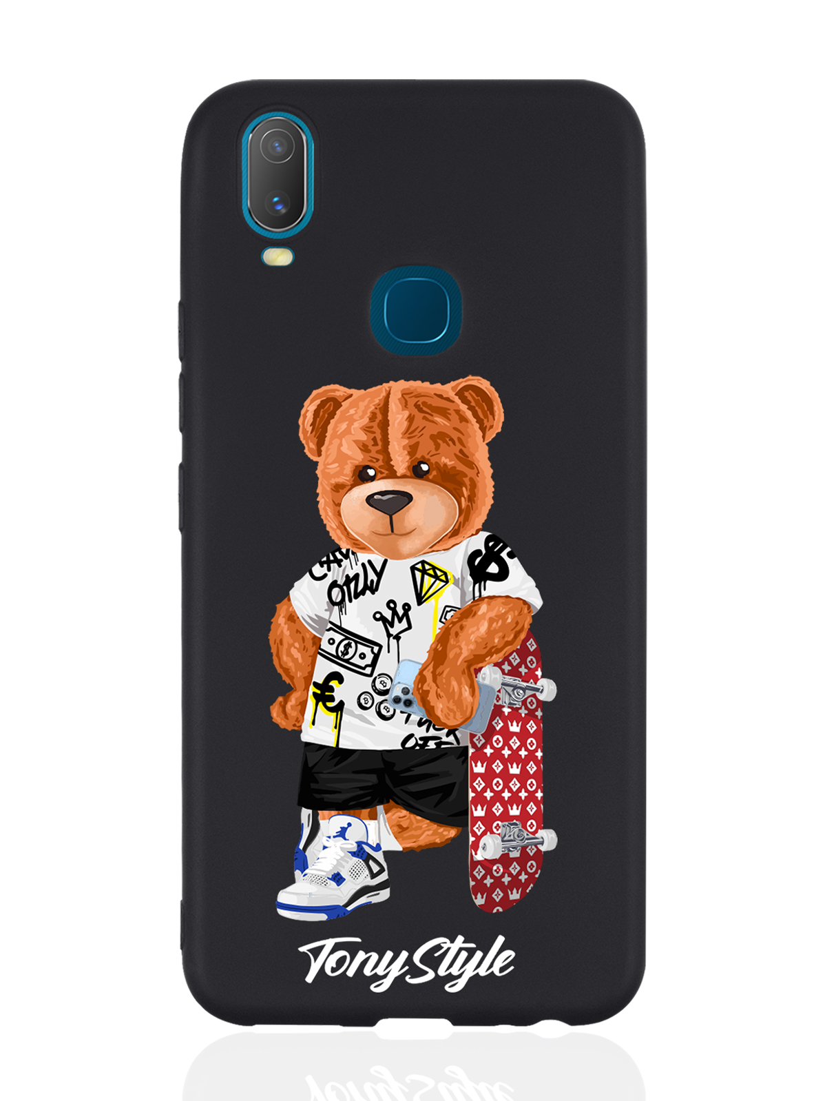 

Чехол Tony Style для Vivo Y11 Tony Style со скейтом черный, Коричневый;черный;красный