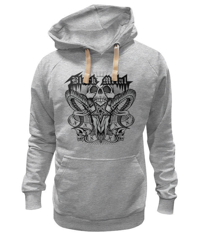 

Худи унисекс Printio Black metal серое 3XL, Серый, Black metal