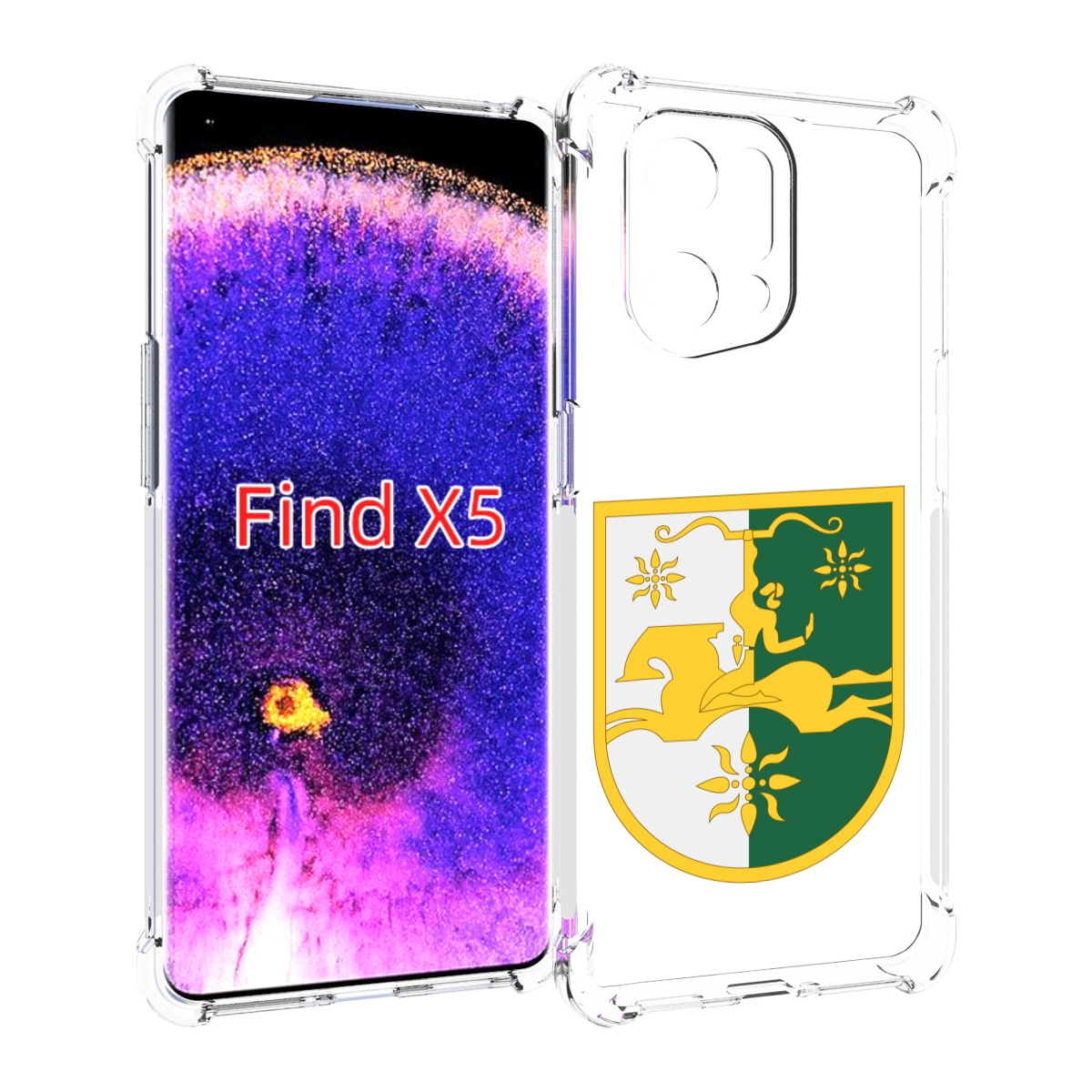 

Чехол MyPads герб-абхазии для Oppo Find X5, Прозрачный, Tocco