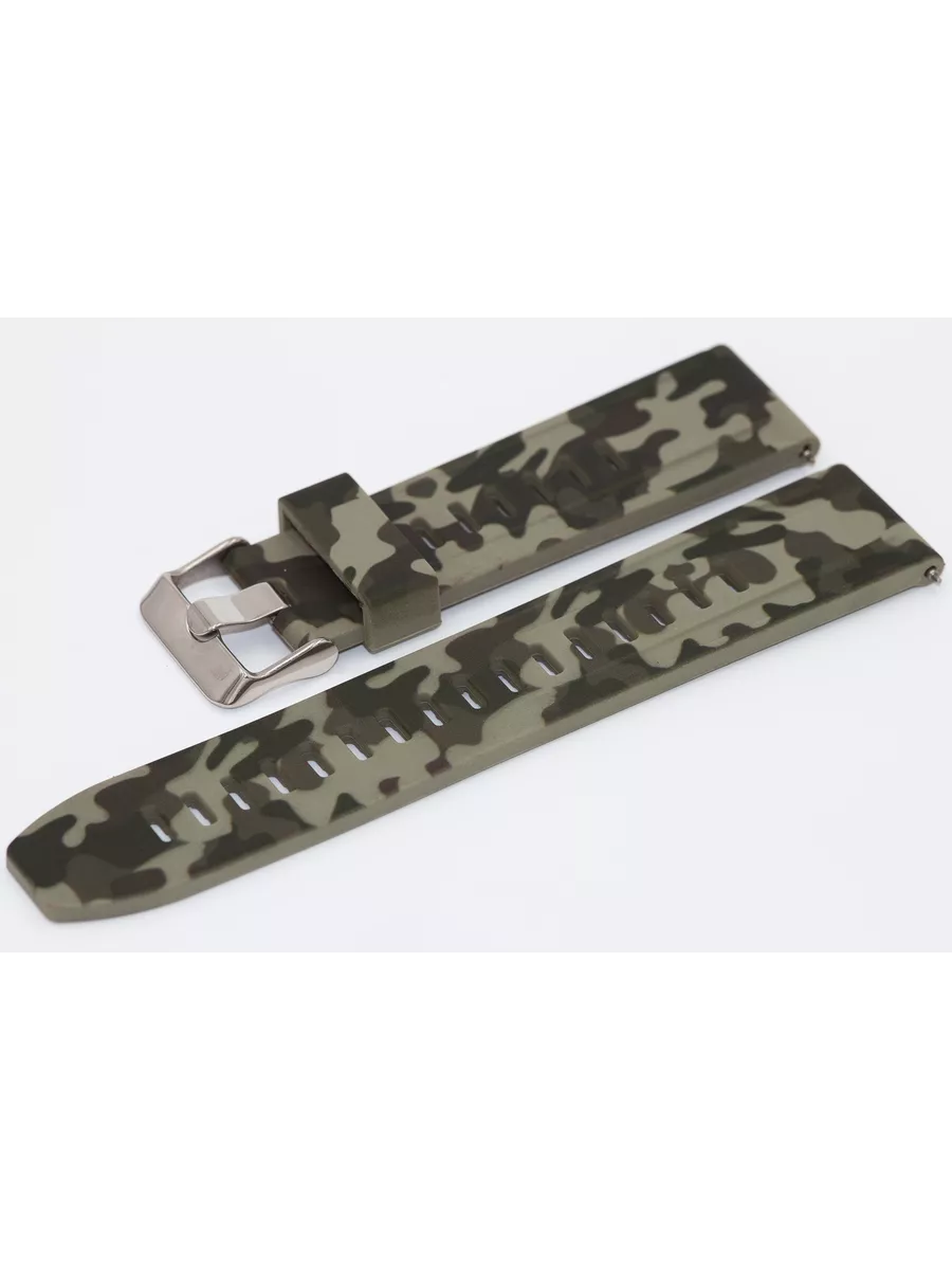 

Ремешок из двух частей мужской Watch Band Strap04 зеленый/камуфляж, strap04