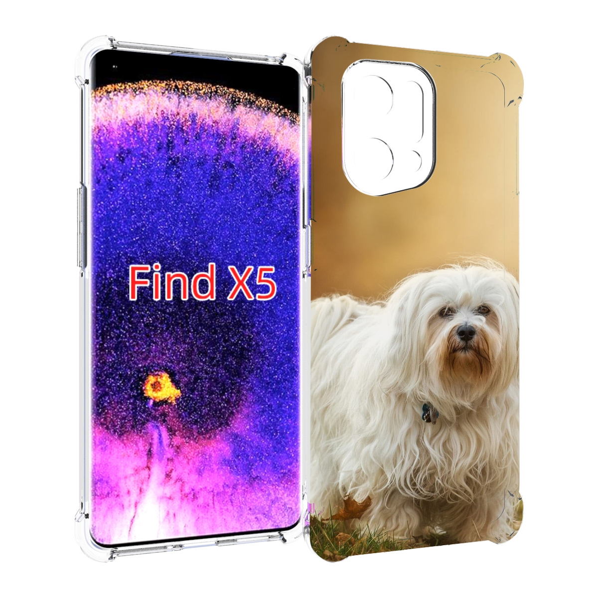 

Чехол MyPads гаванскии бишон для Oppo Find X5, Прозрачный, Tocco