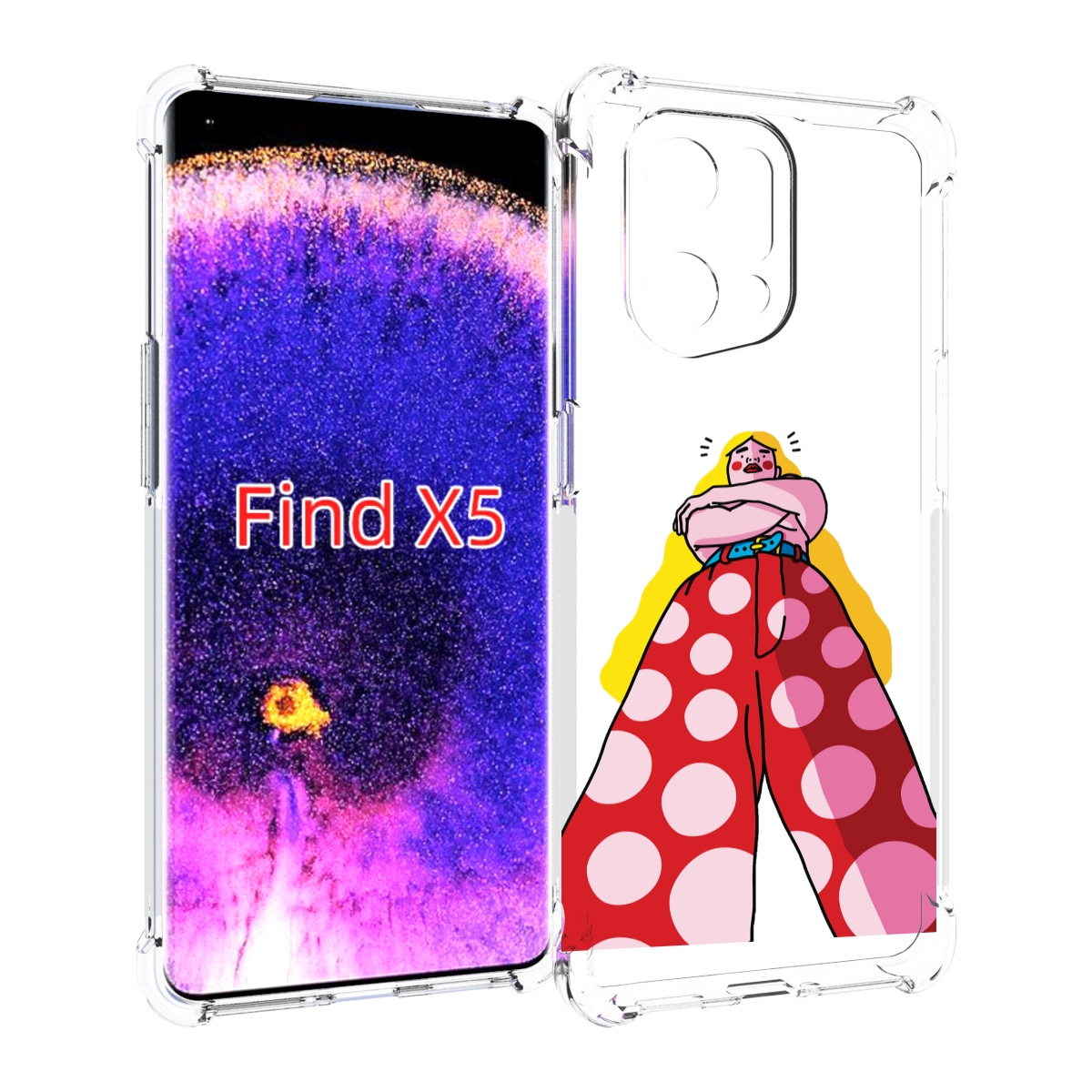 

Чехол MyPads высокая-девушка для Oppo Find X5, Прозрачный, Tocco
