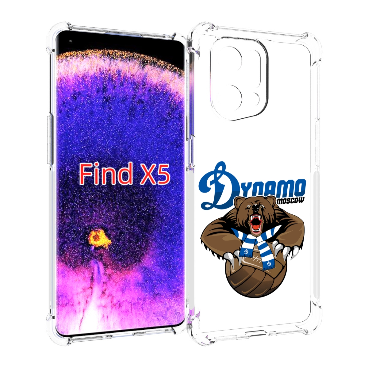 

Чехол MyPads ФК Динамо медведь для Oppo Find X5, Прозрачный, Tocco