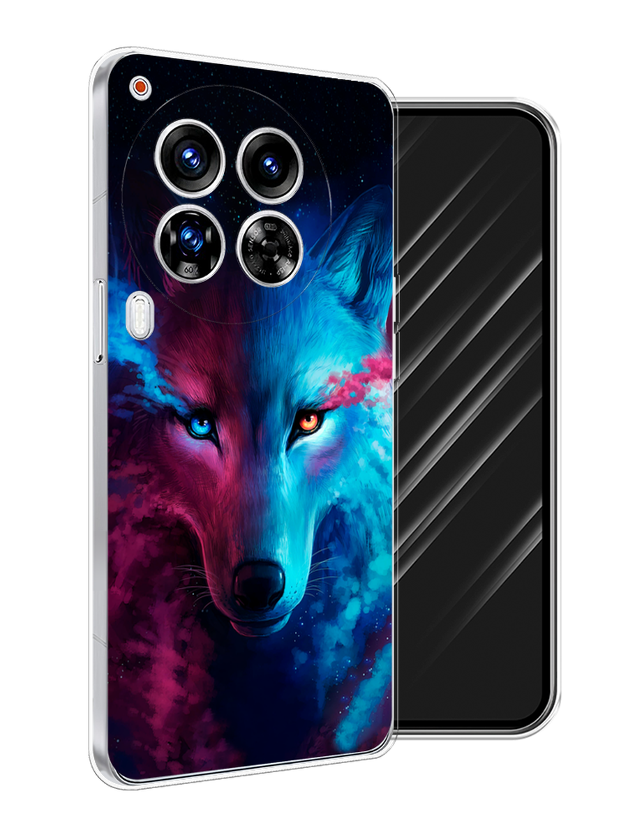 

Чехол Awog на Tecno Camon 30 Premier "Волшебный волк", Голубой;розовый, 305450-1